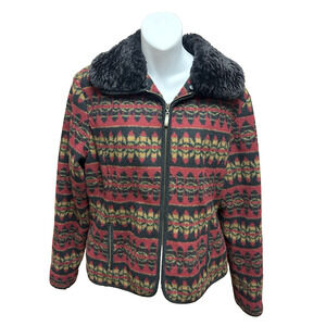 Montana Co Womens Western Jacket Size Large Long Sleeve Cowgirl Full Zip